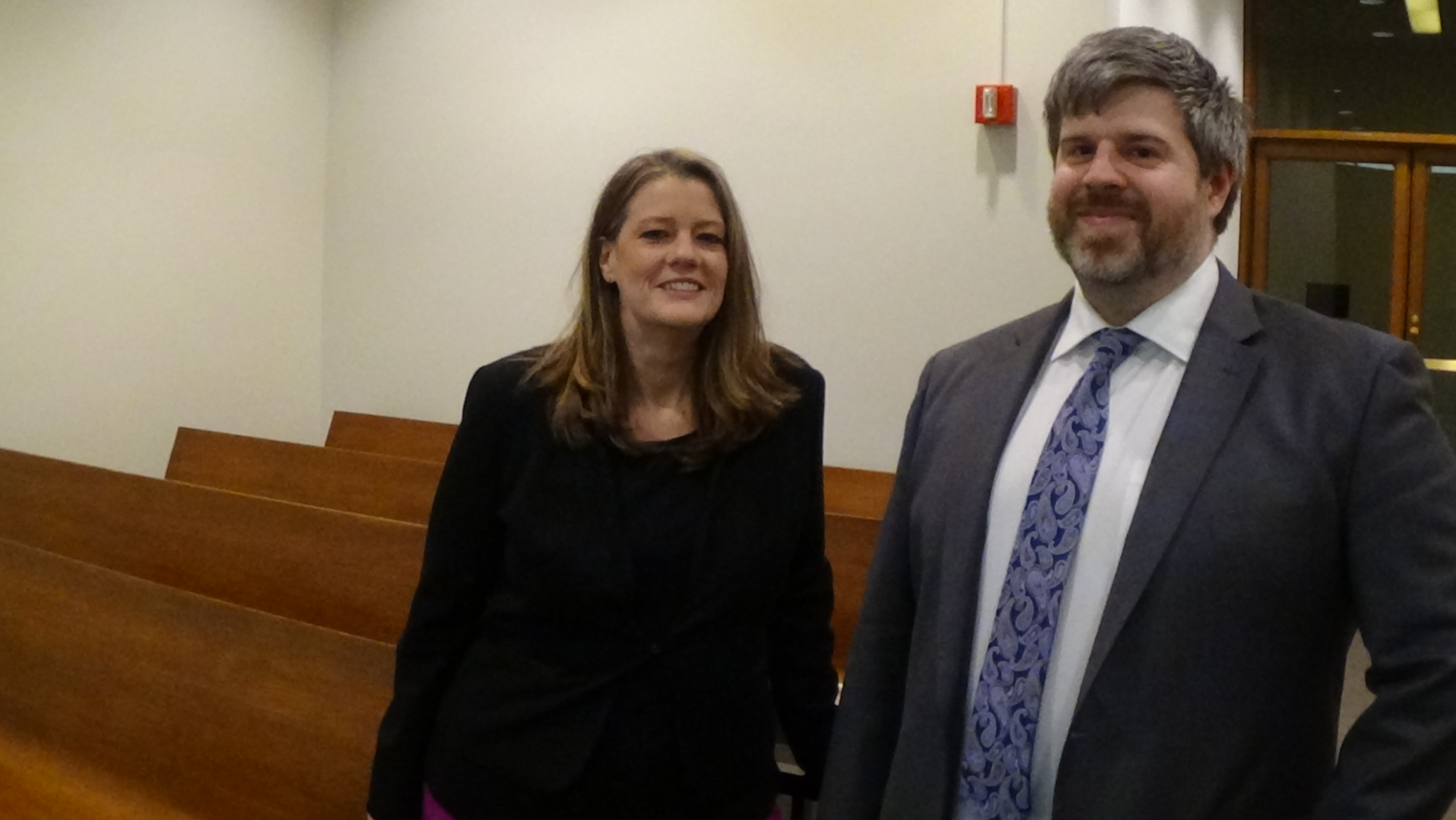 Joan Fenstermaker and Nick Bailey